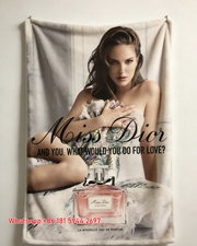 Dior Miss Dior Perfume Ad Flannel Sofa Throw Blanket D241